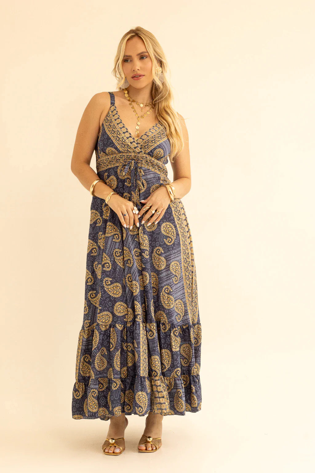 Vestido Longo de Seda Dara