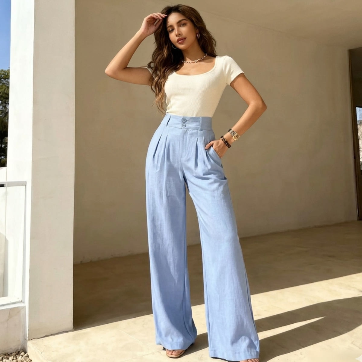 Calça Alfaiataria Pantalona Premium - PROMOÇÃO COMPRE 1 LEVE 2