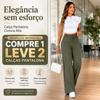 (Compre 1, Leve 2) Calça Pantalona Julie em Malha de Seda Gelo e Poliéster
