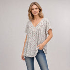 [COMPRE 2 E LEVE 3] Blusa Lisboa™ em Viscose Premium com Decote em V