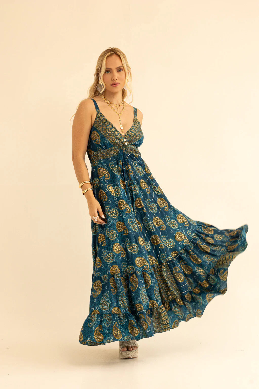 Vestido Longo de Seda Dara