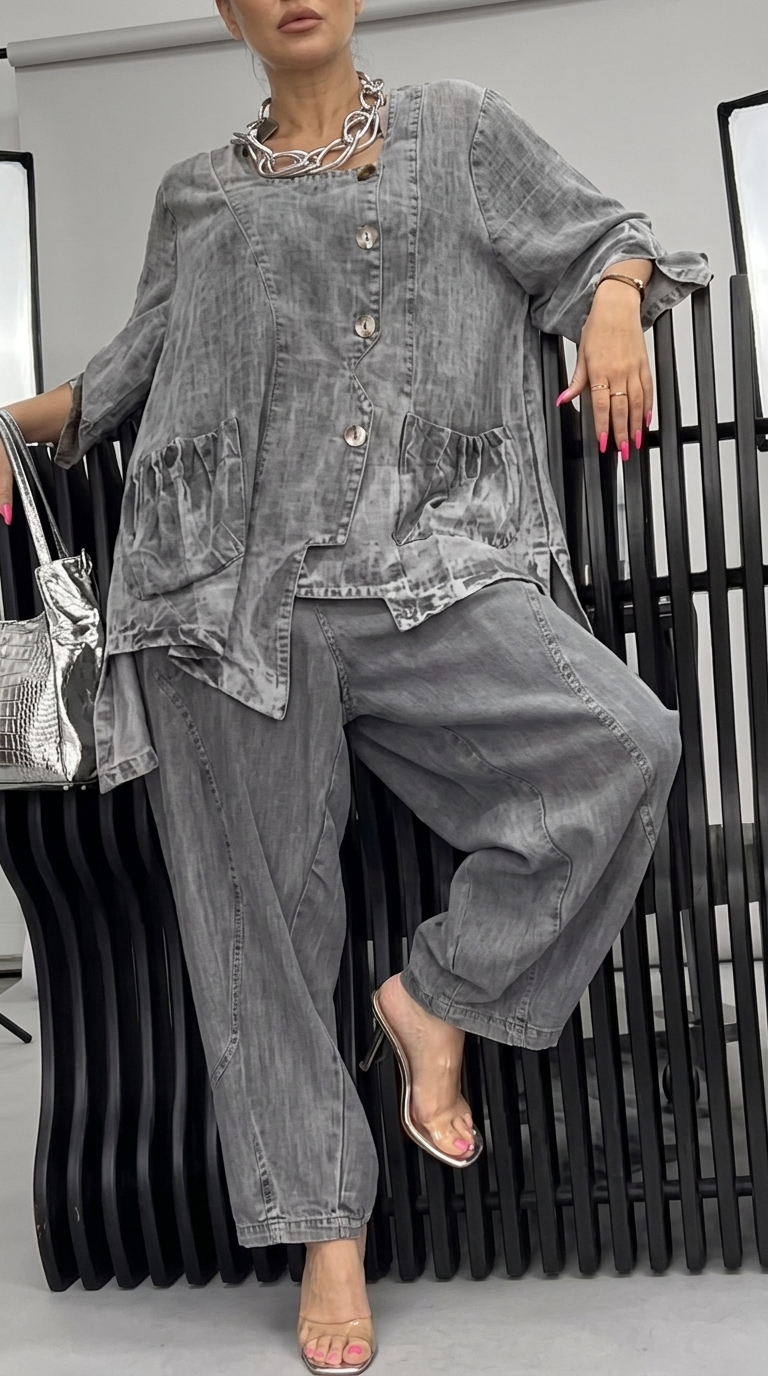 Conjunto Carla - Jeans Premium (Promoção Válida Apenas Hoje)