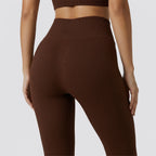Kit 2 calças legging canelada poliamida sem costura